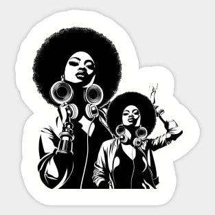 Afrocentric Women Music Sticker